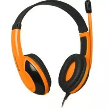 Компьютерная гарнитура Defender Warhead G-120 черный/оранжевый (64099)