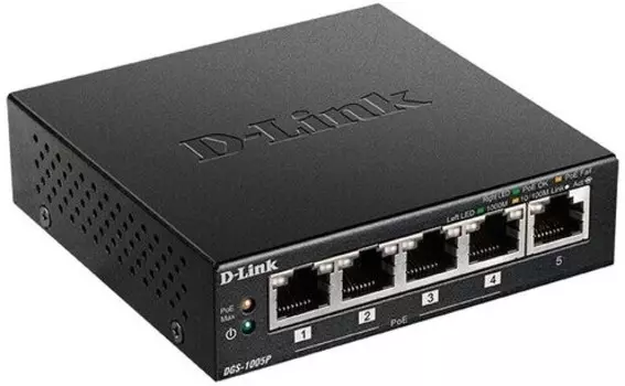 Коммутатор D-Link DGS-1005P/B1A