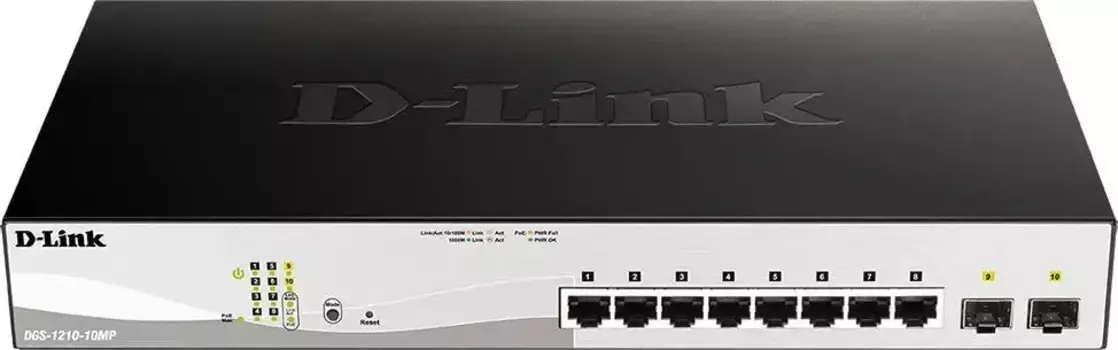 Коммутатор D-Link DGS-1210-10MP/F3A