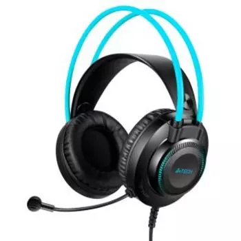 Компьютерная гарнитура A4Tech Fstyler FH200U серый/синий