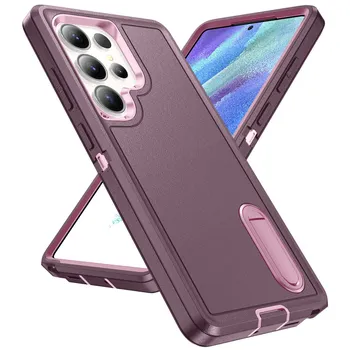 Armor Cover Fashion Phone Case for Samsung Galaxy S25 Ultra S22 S24 Plus S23 FE A16 A15 A14 A54 A53 A13 A04S Shockproof Cases for Galaxy S25 чёрный