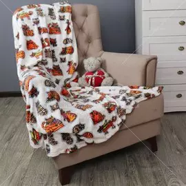 Плед детский 110х140 см, фланель, Absolute, Коты, 86900