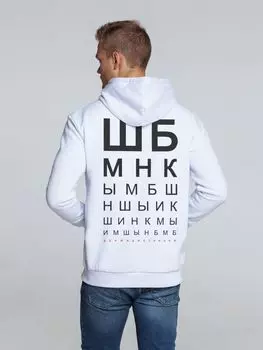 Толстовка с капюшоном «ШБМНК», белая, размер XL