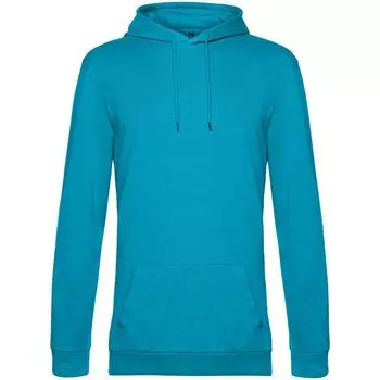 Толстовка с капюшоном унисекс Hoodie, бирюзовая, размер M