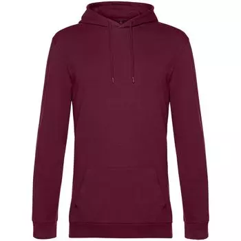 Толстовка с капюшоном унисекс Hoodie, бордовая, размер XL