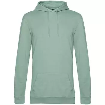 Толстовка с капюшоном унисекс Hoodie, серо-зеленая, размер XXL