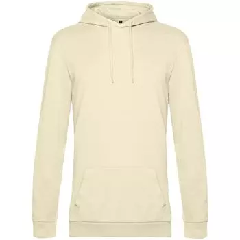Толстовка с капюшоном унисекс Hoodie, светло-желтая, размер XXL