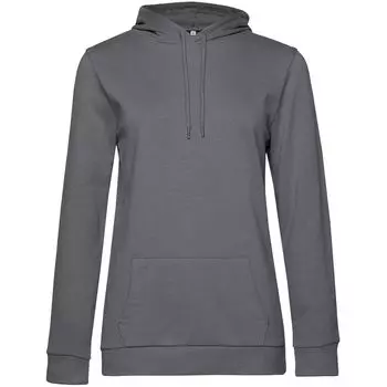 Толстовка с капюшоном женская Hoodie, серая (стальная), размер XXL