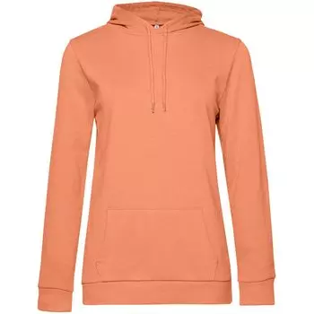 Толстовка с капюшоном женская Hoodie, светло-оранжевая, размер M