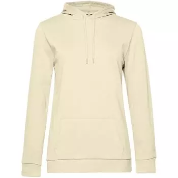 Толстовка с капюшоном женская Hoodie, светло-желтая, размер XXL