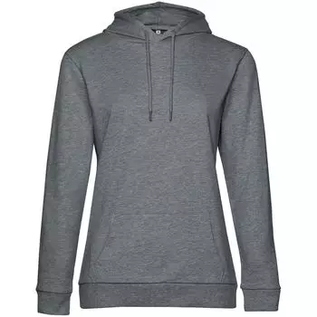 Толстовка с капюшоном женская Hoodie, темно-серый меланж, размер XS