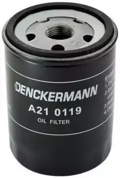 Фильтр масляный DENCKERMANN A210119 Alfa 147/156/166 3.2 V6 02>, Fiat Uno 1.3D 83-92