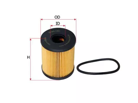 Фильтр масляный SAKURA EO1401 Fiat Grande Punto, Opel Astra H, Suzuki Wagon R+ 1.3D 03>
