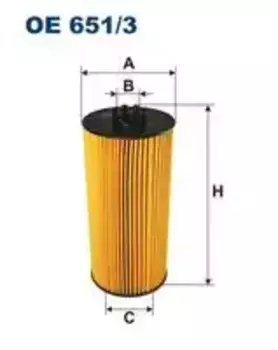Фильтр масляный FILTRON OE 651/3 MB Axor 02>