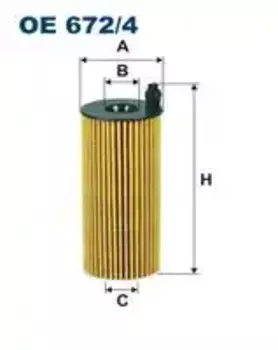 Фильтр масляный FILTRON OE 672/4 BMW F10 2.0/3.0D 10>/F30 2.0D 11>