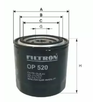 Фильтр масляный FILTRON OP 580/8 Land Rover Discovery/Range Rover 3.9/4.0/2.5D/TDi 89-02