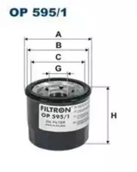 Фильтр масляный FILTRON OP 595/1 Mazda CX-5 2.0i 11>