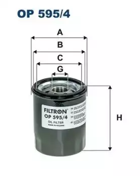 Фильтр масляный FILTRON OP 595/4 Subaru Forester 2.0X/XT 13>, Toyota GT86 2.0 16V 12>