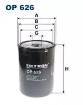 Фильтр масляный FILTRON OP 626 MAN M90/G90/L2000