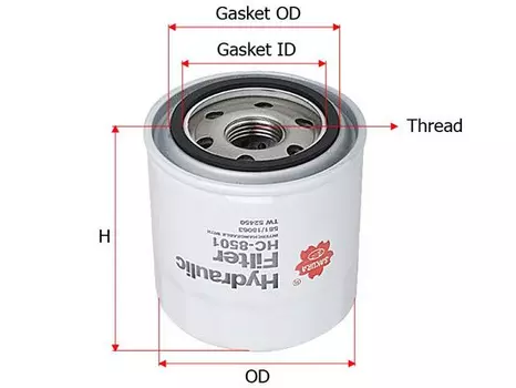 Фильтр масляный SAKURA HC8501