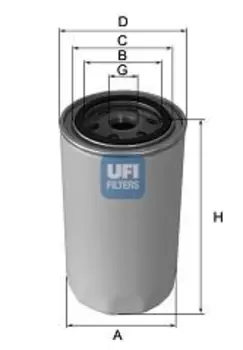 Фильтр масляный UFI 23.546.00 IVECO DAILY II/IV/V дв.8140.43N/F1CE0481 Euro3/4