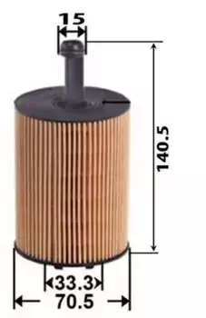 Фильтр масляный JS ASAKASHI OE0033 VW Golf 4, Audi A2/A3/TT 2.3-3.2/1.2TDi-2.0TDi 97>