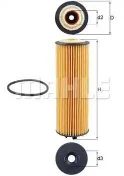 Фильтр масляный KNECHT OX1155D Opel Corsa 1.4i 14>
