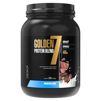Протеин многокомпонентный Golden 7 Protein Blend, вкус Шоколад, 907 г, MAXLER