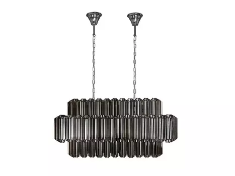 Подвесная люстра iLamp Destiny MD0267-14A CHROME+SMOKY GRAY
