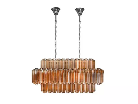 Подвесная люстра iLamp Destiny MD0267-14B CHROME+BROWN