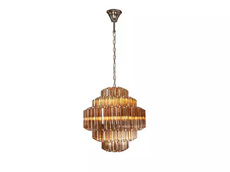 Подвесная люстра iLamp Destiny MD0267-7B CHROME+BROWN