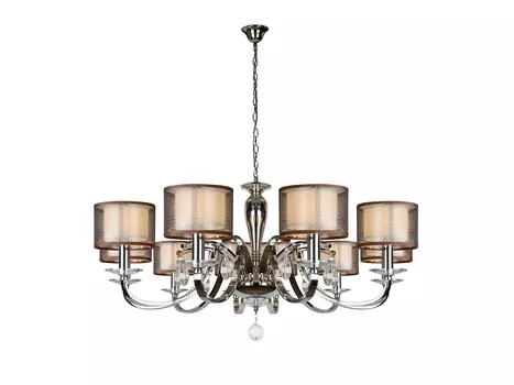 Подвесная люстра iLamp Mario RM16001/10 Хром