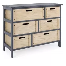 Комод с 6 ящиками Bizzotto furniture theo 75х30х61 см