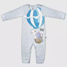 Комбинезон Diva Kids Слон на шаре серое