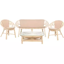 Комплект мебели Rattan grand Live Leaf lacquer 4 предмета