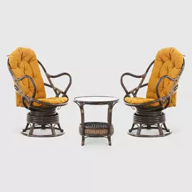 Комплект мебели Rattan grand sienna dk brown 3 предмета
