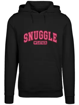 Пуловер F4NT4STIC Hoodie Snuggle Weather Cozy Winter Holiday, черный