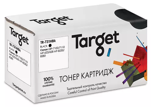 Картридж лазерный Target TR-731HBk (731HBk), черный, 2400 страниц, совместимый для Canon LBP-7100/7110 MF-623/628 MF-8230/8280 с чипом