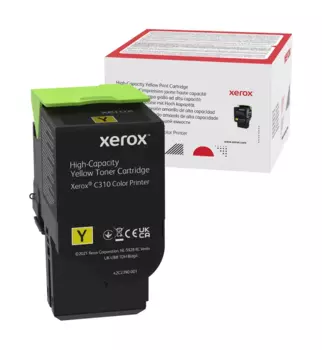 Картридж лазерный Xerox 006R04367, желтый, 5500 страниц, оригинальный для Xerox C310/C315 с чипом