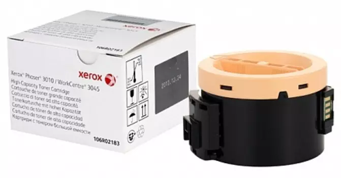 Картридж лазерный Xerox 106R02183, черный, 2300 страниц, оригинальный для Xerox Phaser 3010, WorkCentre 3045