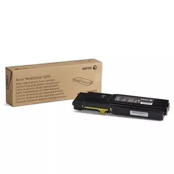 Картридж лазерный Xerox 106R02754, желтый, 7500 страниц, оригинальный для Xerox WorkCentre 6655