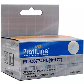 Картридж струйный ProfiLine PL-C8774HE (C8774HE/C8774HE), светло-голубой, совместимый, 220 страниц, для HP 8253