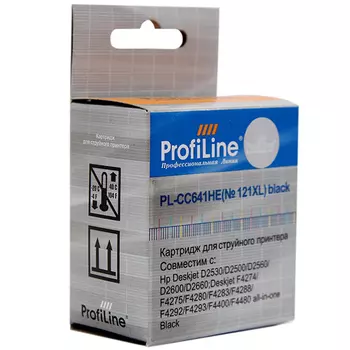Картридж струйный ProfiLine PL-CC641HE (CC641HE/CC641HE), черный, совместимый, 600 страниц, для HP DJ D1663/D2500/D2563/D2663/D5563/F2423/F2493/F4213/F4275/F4280/F4283/F4583, C4683/C4783