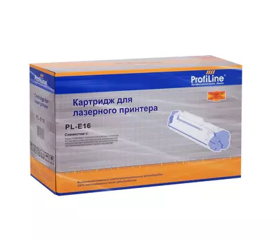 Картридж лазерный ProfiLine PL-E16 (E16), черный, 2000 страниц, совместимый для Canon FC 200/204/210/220/224/226/228/230/300/310/330/336/PC150/160/210/300/310/320/325/330L/400/420/425/428/430/530/550/700/710/720/730/735/740/760/770/775/785/790/795/800/860/880/890/900/920 разборный