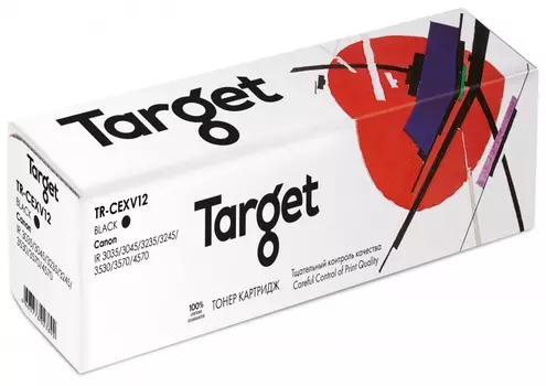 Картридж лазерный Target TR-CEXV12 (C-EXV12), черный, 24000 страниц, совместимый для Canon IR-3530/3570/4570 с чипом