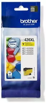 Картридж струйный Brother LC426XL (LC426XLY), желтый, оригинальный, ресурс 5000 страниц для Brother MFCJ4340DW/J4540DW/J4540DWXL