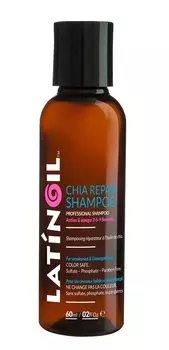 LATINOIL Шампунь восстанавливающий с маслом чиа / CHIA REPAIR SHAMPOO 60 мл