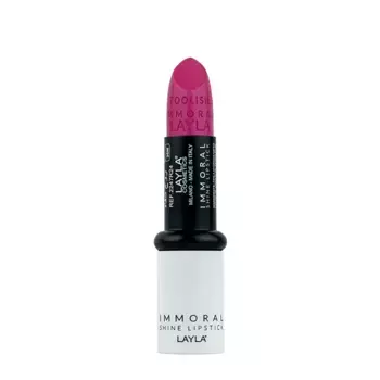 LAYLA COSMETICS Помада блестящая для губ, №17 / IMMORAL SHINE LIPSTICK ONE WISH GODDESS 4 гр