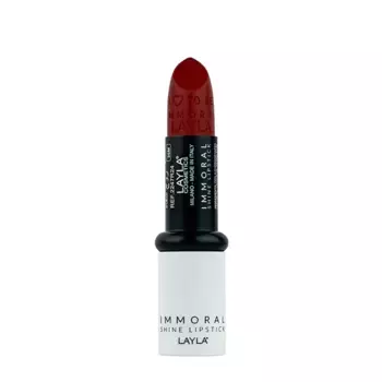 LAYLA COSMETICS Помада блестящая для губ, №29 / IMMORAL SHINE LIPSTICK ONE WISH SABOTAGE 4 гр