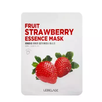 LEBELAGE Маска тканевая для лица с экстрактом клубники / Lebelage Fruit Strawberry Essence Mask 25 мл